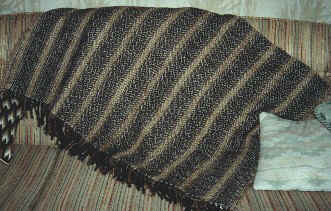 Brown Diamond and Stripe Alpaca Blanket.JPG (38260 bytes)